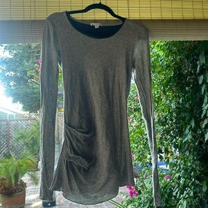 James Perse Grey two layer Sweater